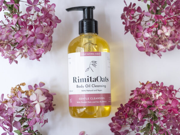 Mildes Körperreinigungsöl von RimitaOats – reinigt die Haut ohne Austrocknen