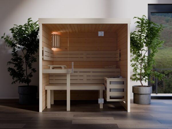 innensauna ben glasfront, indoor sauna mit glasfront, innensauna kaufen deutschland, innensauna ben innenraum glasfront, sauna indoor wellness, glasfront sauna komfort, innensauna holz und glas detail, sauna glasfront design, glasfront sauna material, innensauna sitzbank ergonomisch, sauna innenbereich komfort, indoor sauna relax