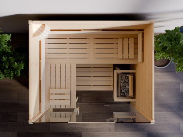 innensauna ben glasfront, indoor sauna mit glasfront, innensauna kaufen deutschland, innensauna ben innenraum glasfront, sauna indoor wellness, glasfront sauna komfort, innensauna holz und glas detail, sauna glasfront design, glasfront sauna material, innensauna sitzbank ergonomisch, sauna innenbereich komfort, indoor sauna relax